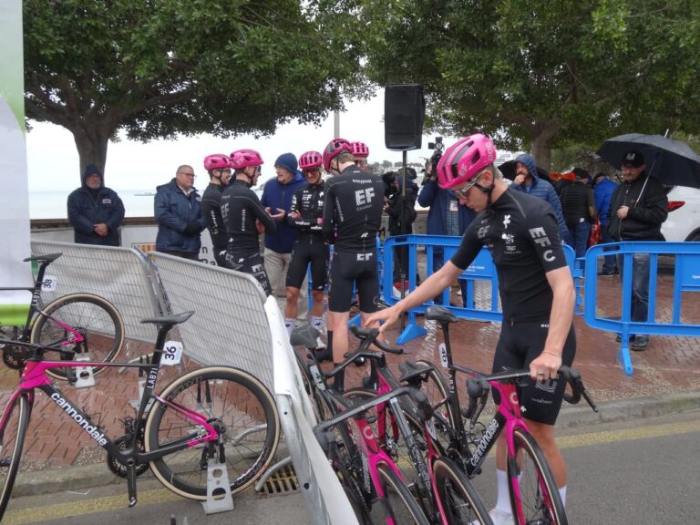 L'équipe EF à la veille du Trofeo Ses Salines 2026.