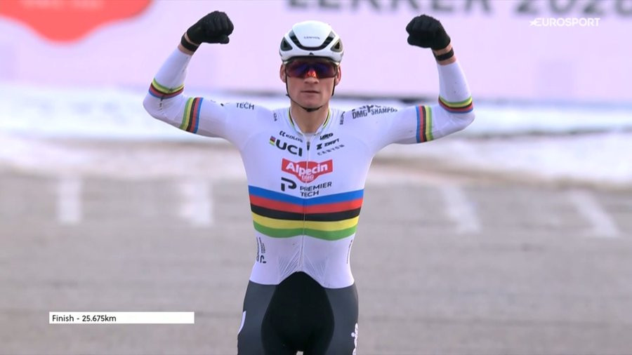 Mathieu van der Poel vainqueur de la Coupe du monde de cyclo-cross à Zonhoven 2026
