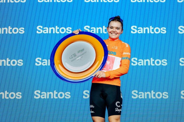 Podium final du Women’s Tour Down Under 2025 en Australie