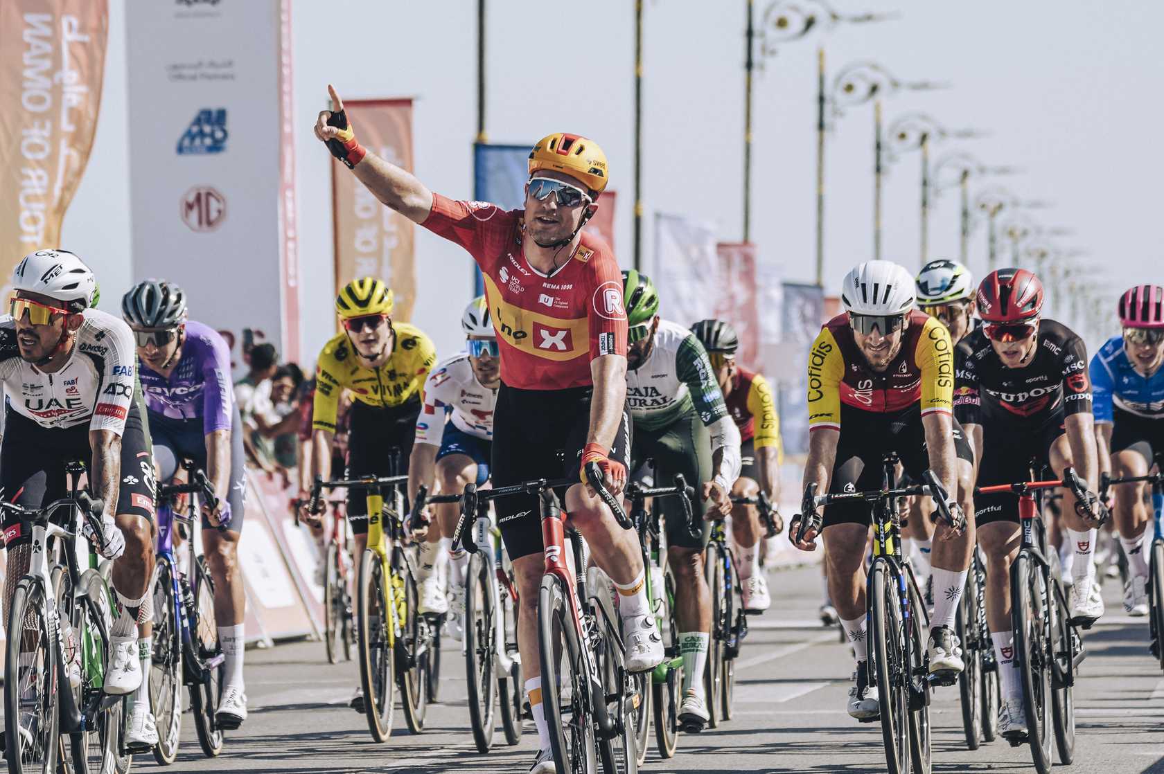 Erland Blikra s’impose au sprint lors d’une étape du Tour of Oman