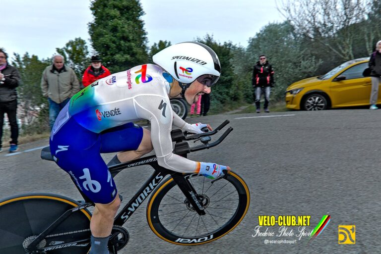 Matthieu Burgaudeau lors du chrono de l'Etoile de Bessèges