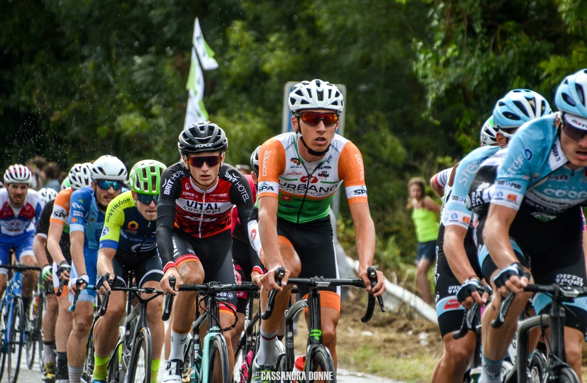 Lars Craps, coureur de l’équipe Lotto-Intermarché, avant une course
