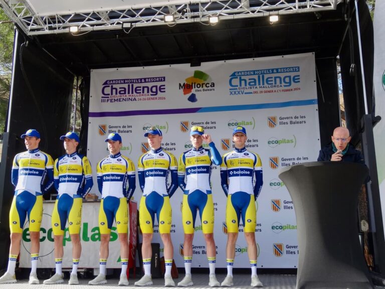 présentation de l’équipe Team Flanders-Baloise lors d’un événement officiel