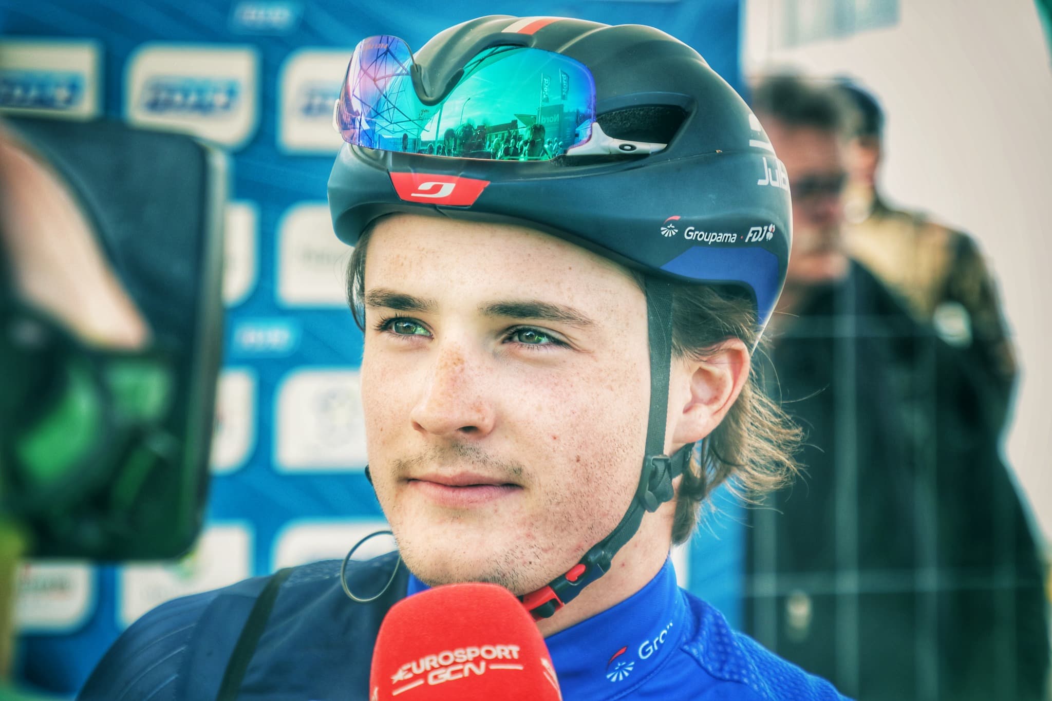 Paul Penhoët en course avec Groupama-FDJ avant la Clásica de Almería