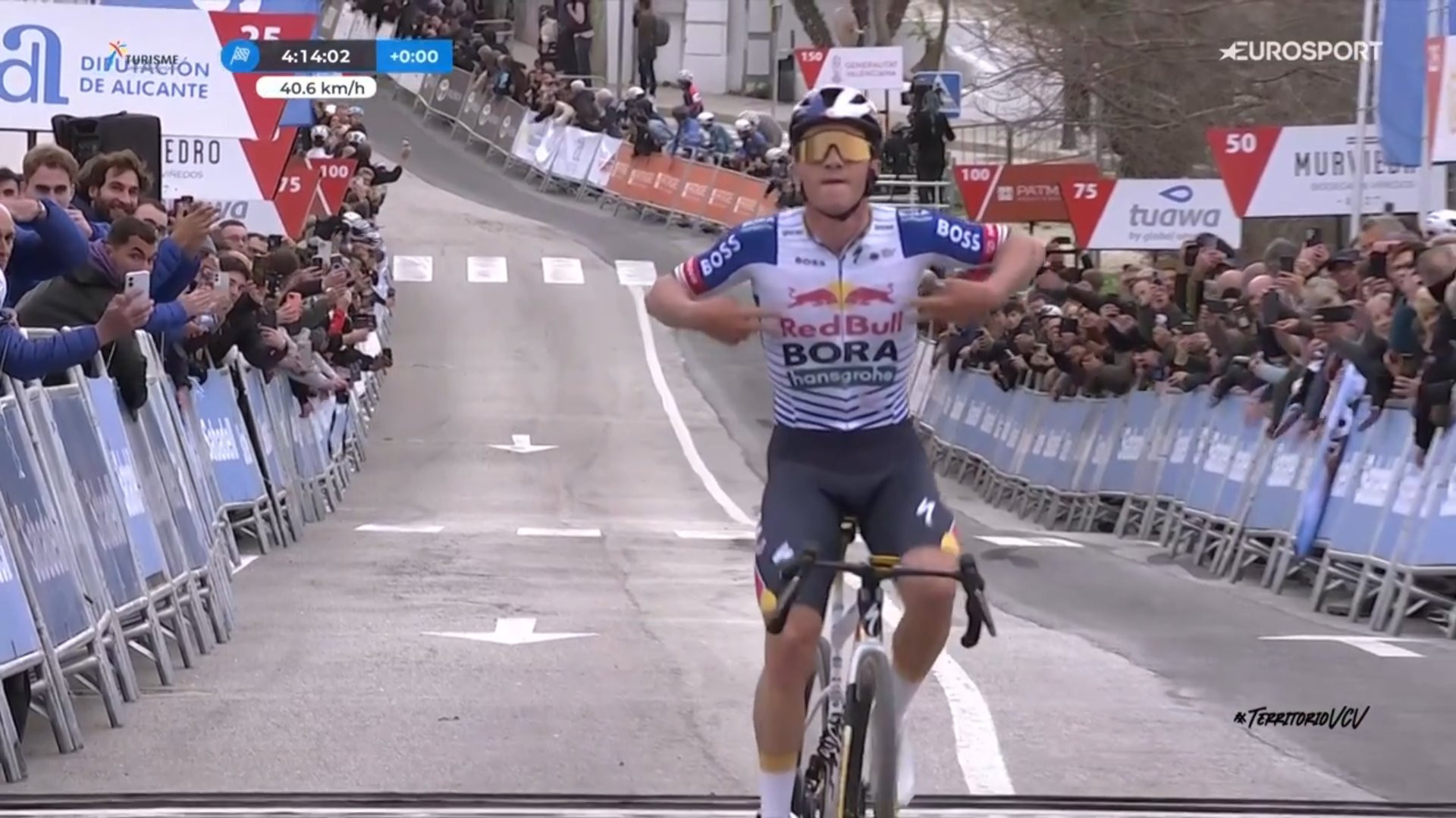 Remco Evenepoel vainqueur de la 4e étape de la Volta Valenciana