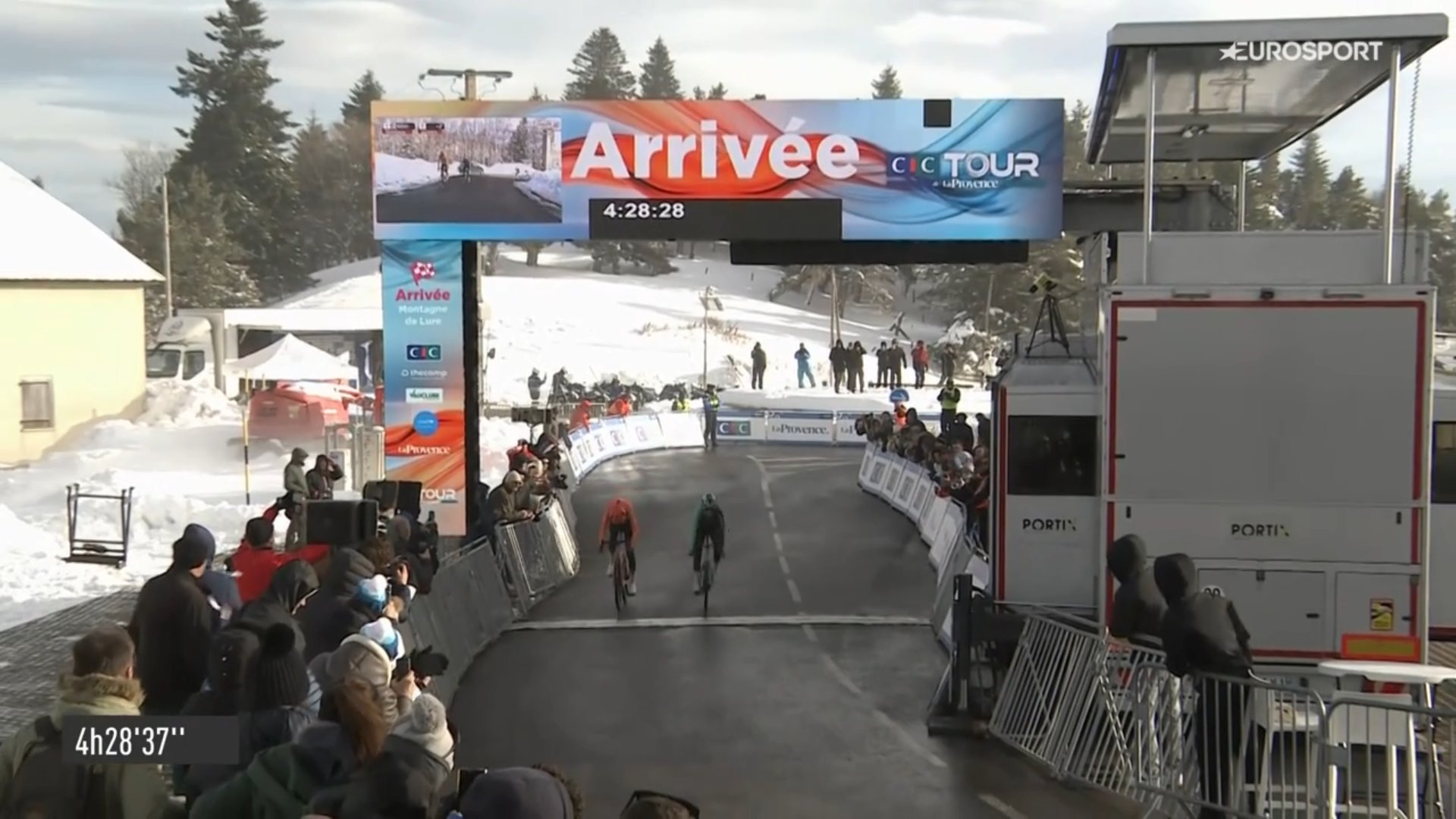 Matthew Riccitello franchit la ligne au sommet lors du Tour de La Provence