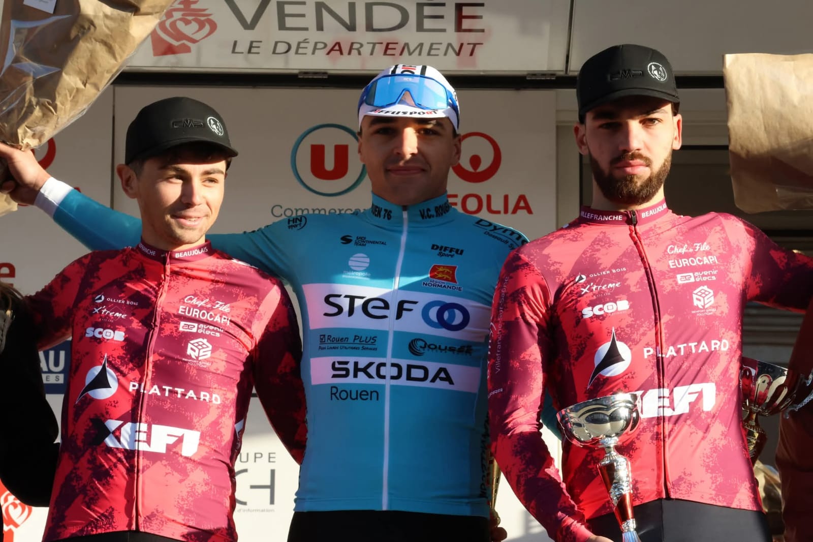 Podium d'une manche des Plages Vendéennes 2026