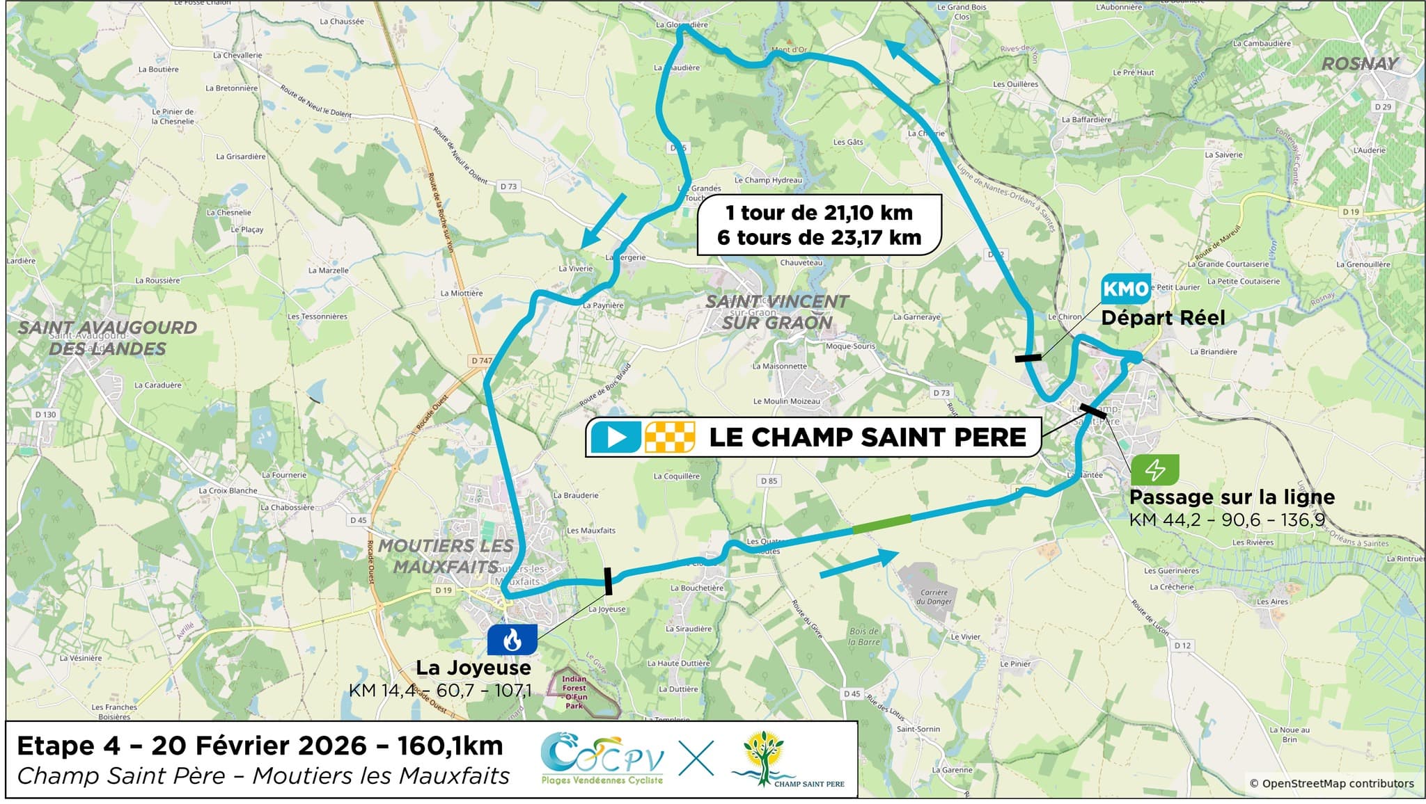 parcours du Champ-Saint-Père Circuit des Plages Vendéennes