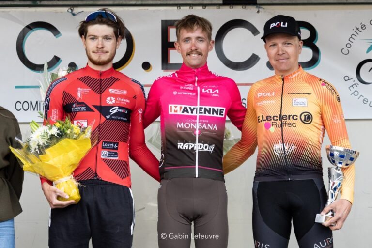 Podium d'une épreuve du challenge Raymond Poulidor