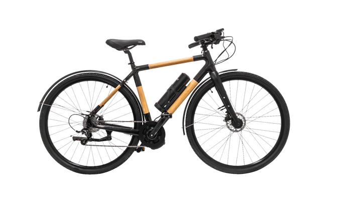 vélo urbain bambou Hyboo Cruiser noir