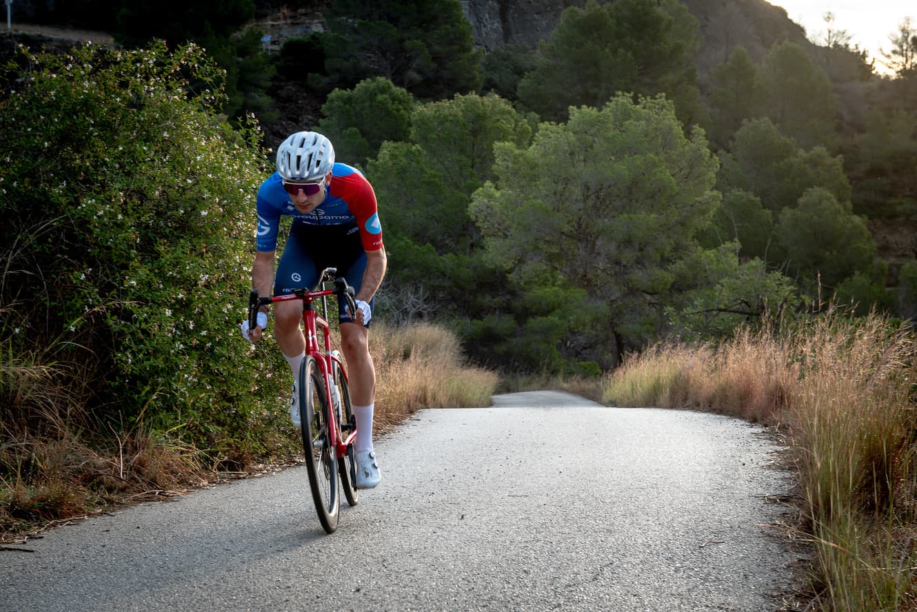 Axel Huens Groupama-FDJ avant l’Ename Samyn Classic