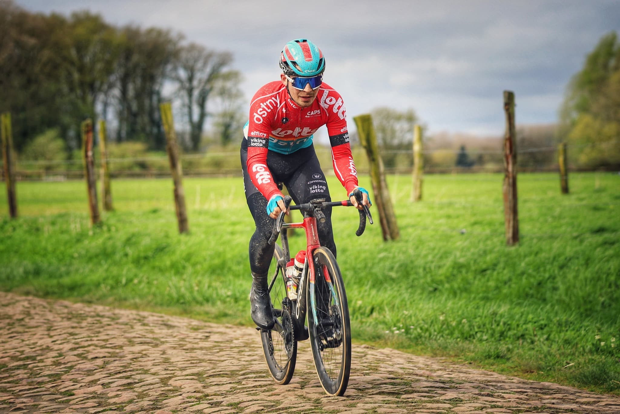 Matys Grisel en course lors d’une épreuve sur route