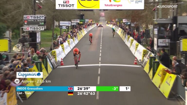 Les coureurs d’Ineos Grenadiers lors du contre-la-montre par équipes de Paris-Nice