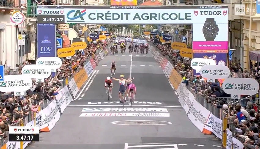 Lotte Kopecky sprint victoire Milano Sanremo Donne