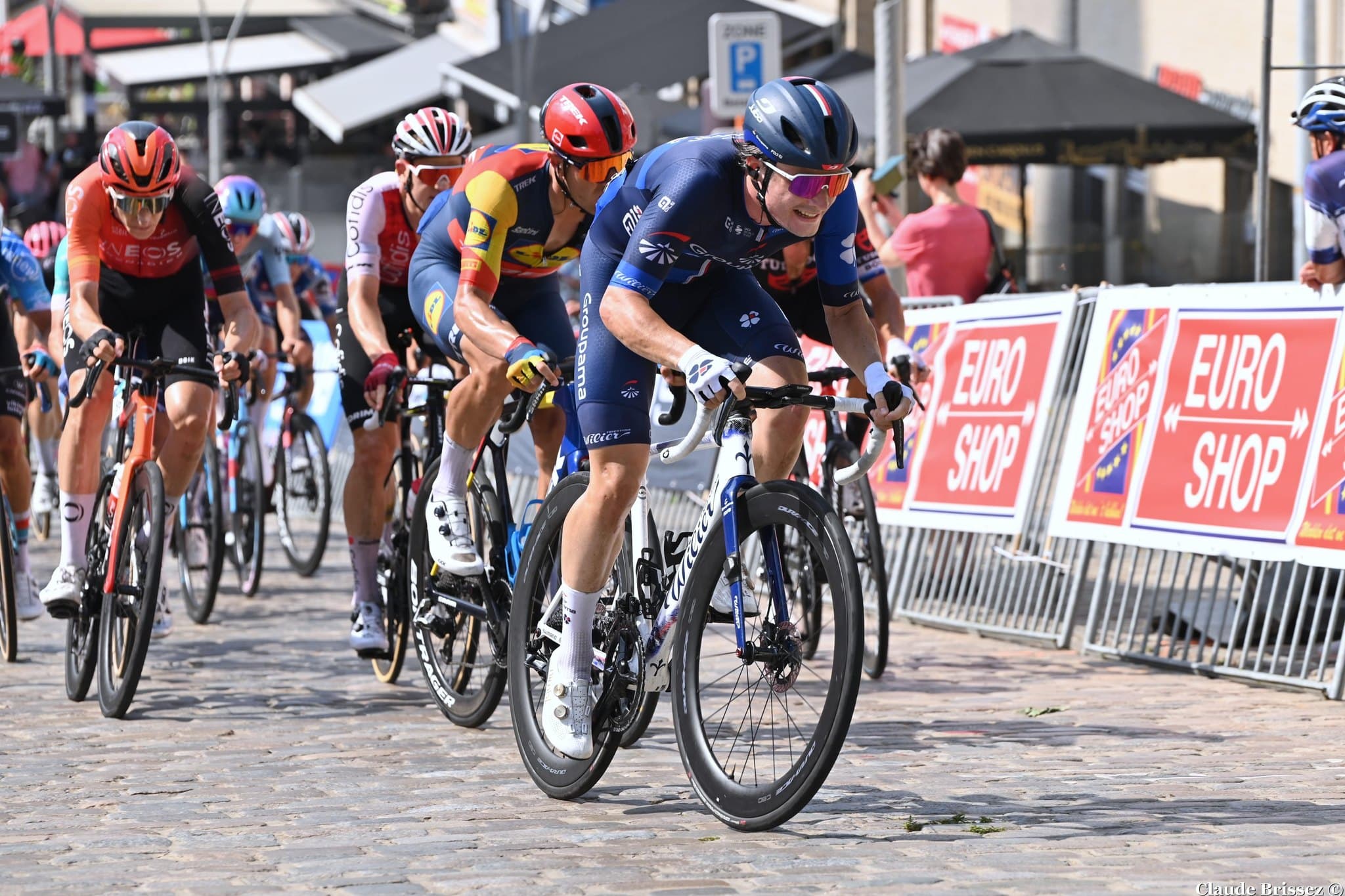 Paul Penhoët avant la Ronde van Brugge avec Groupama-FDJ United