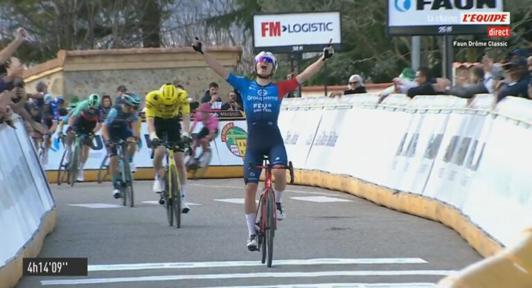 Romain Grégoire lors de la Faun Drôme Classic