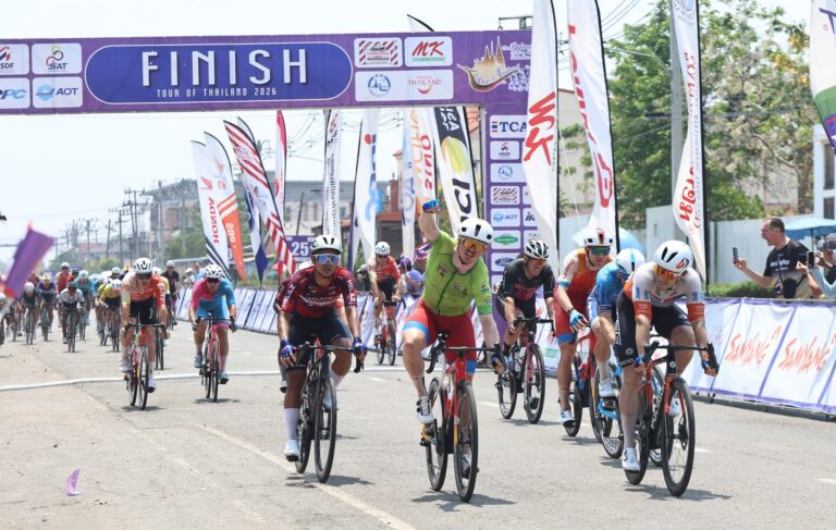 Alexander Salby lors de la 6e étape du Tour of Thailand 2026