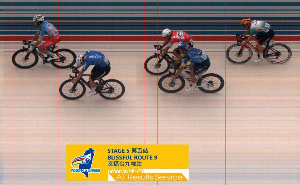 arrivée de la 5ème étape du Tour de Taïwan