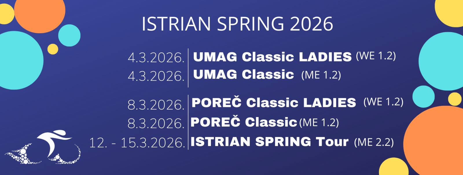 Affiche officielle de la course cycliste Umag Classic en Croatie