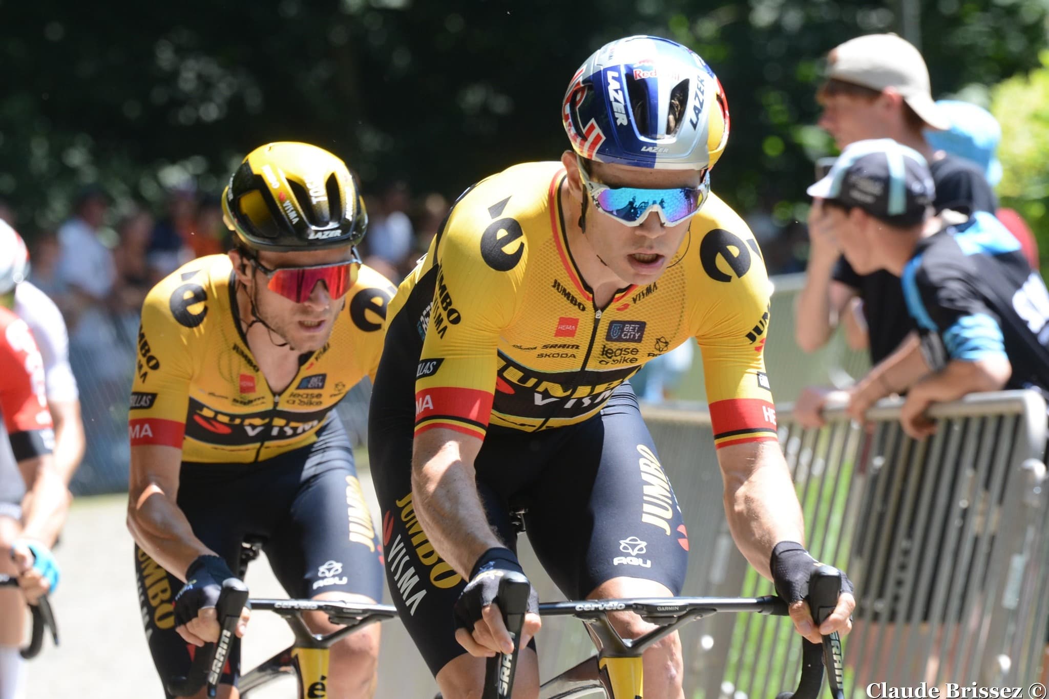Wout van Aert à l’entraînement avant l’Ename Samyn Classic