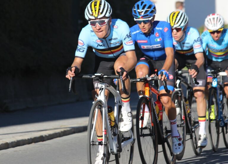 Ilan Van Wilder en course avant Tirreno-Adriatico.