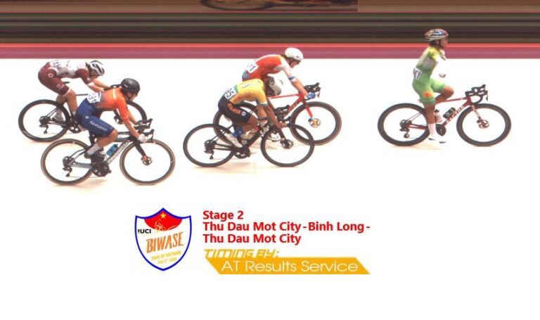 arrivée au sprint lors d’une étape du BIWASE Tour of Vietnam