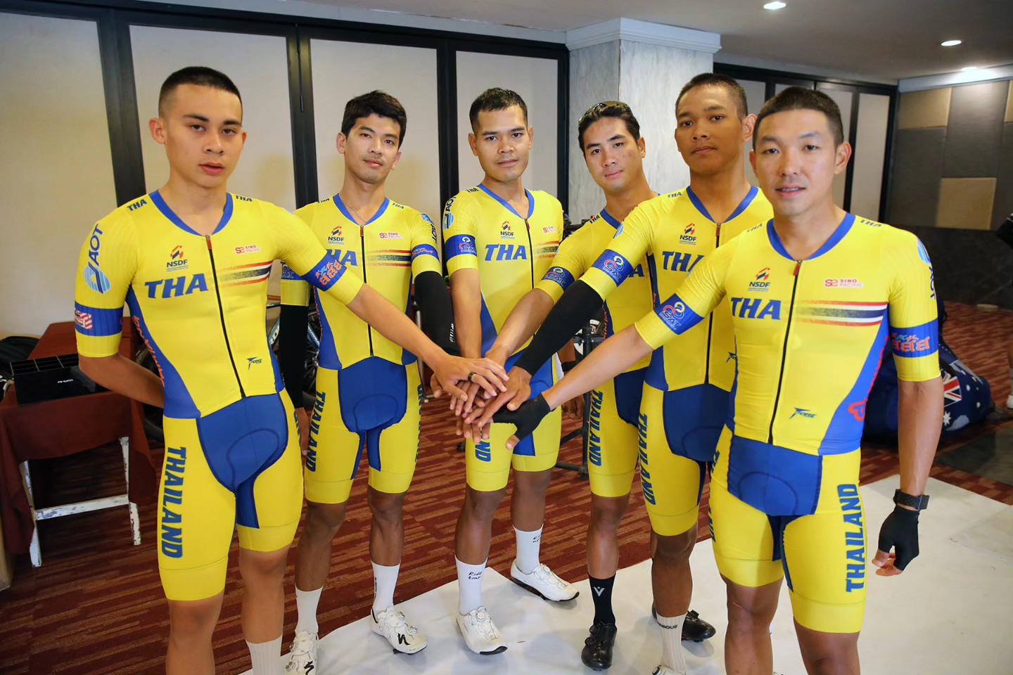peloton avant une course du calendrier UCI Asia Tour
