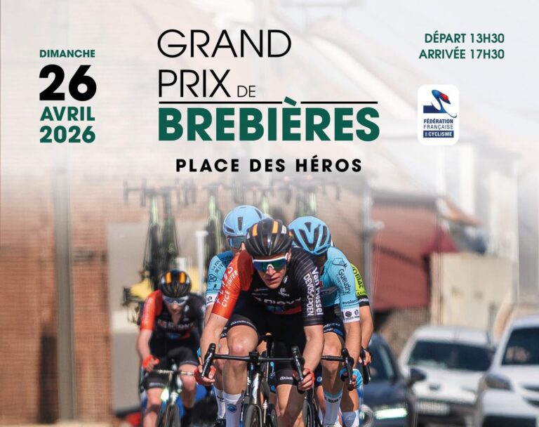 départ course cycliste peloton Brebières