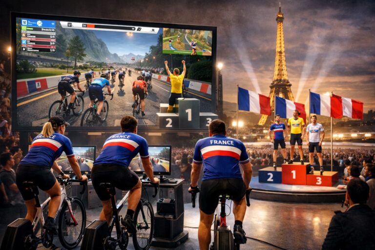 e-cycling France développement discipline compétition virtuelle