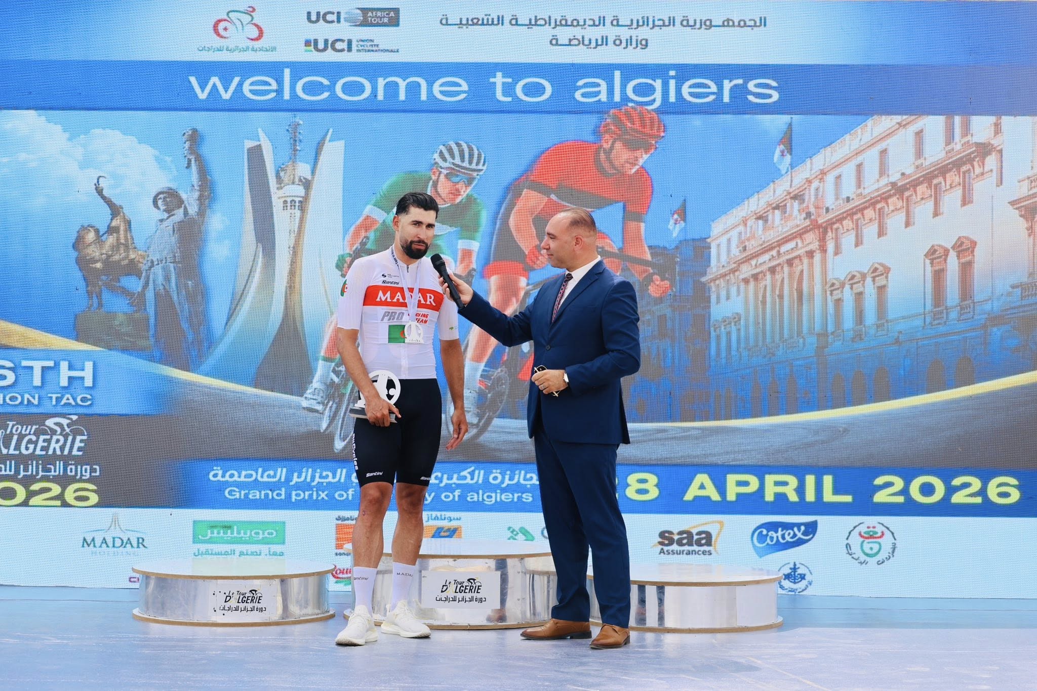 Yacine Hamza victoire Grand Prix Alger sprint arrivée