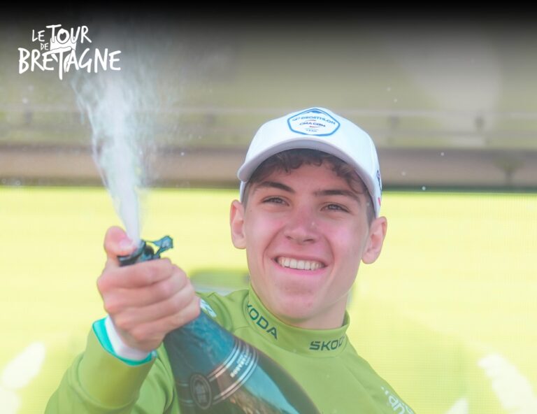 Aubin Sparfel vainqueur Tour de Bretagne podium