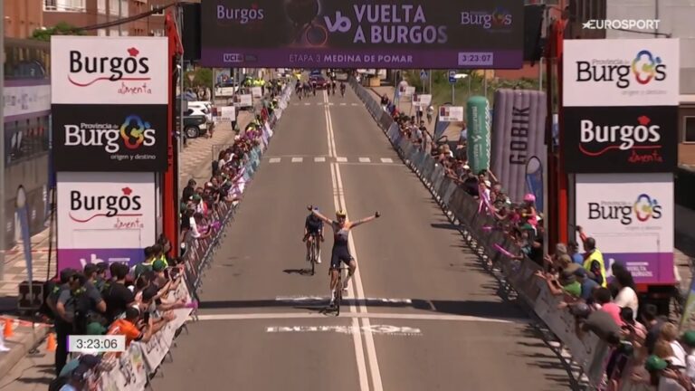 arrivée de la 3e étape de la Vuelta a Burgos Feminas.