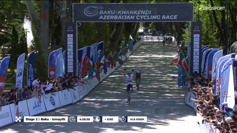 Yevgeniy Fedorov lors de la 2e étape de la Baku-Khankendi Azerbaijani Cycling Race.