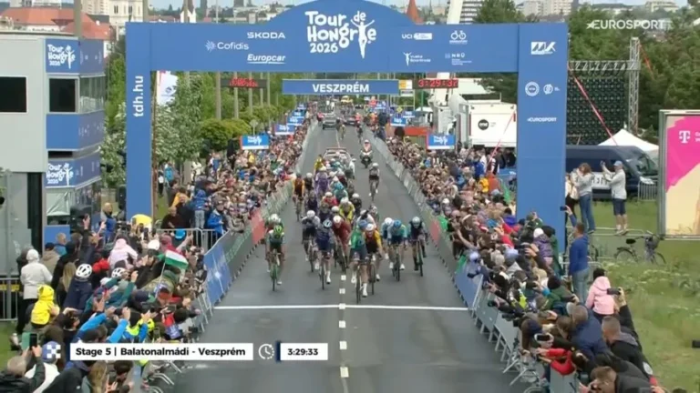 Tim Merlier vainqueur de la 5e étape du Tour de Hongrie 2026 au sprint