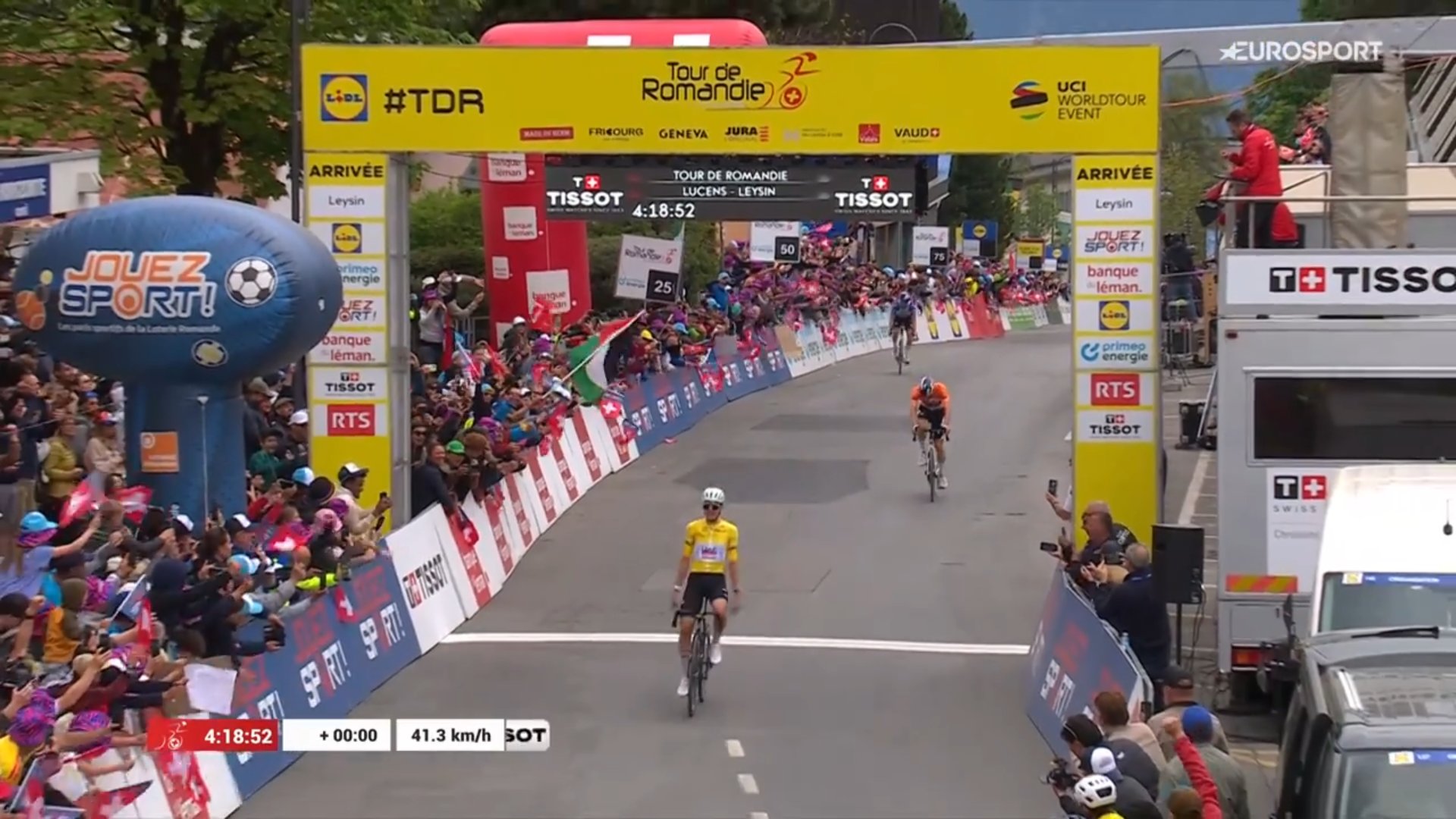 Tadej Pogacar victoire 5ème étape Tour de Romandie Leysin