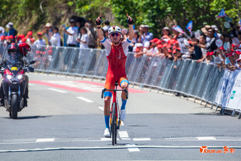 Nils Sinschek lors du Tour de Kumano