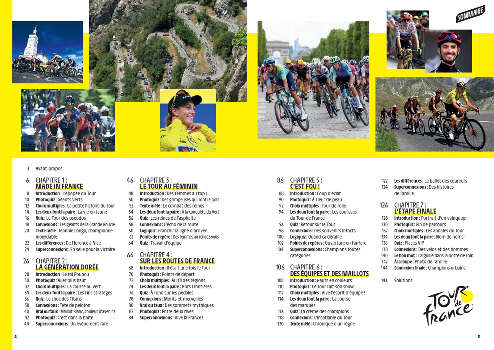 Couverture du livre de jeux officiel consacré au Tour de France publié par Sézame Éditions.