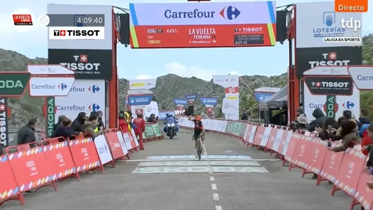 Petra Stiasny victorieuse sur l’Angliru lors de la Vuelta España Femenina