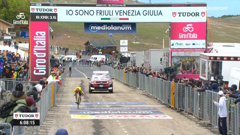 Jonas Vingegaard lors d’une étape de montagne du Giro d’Italia