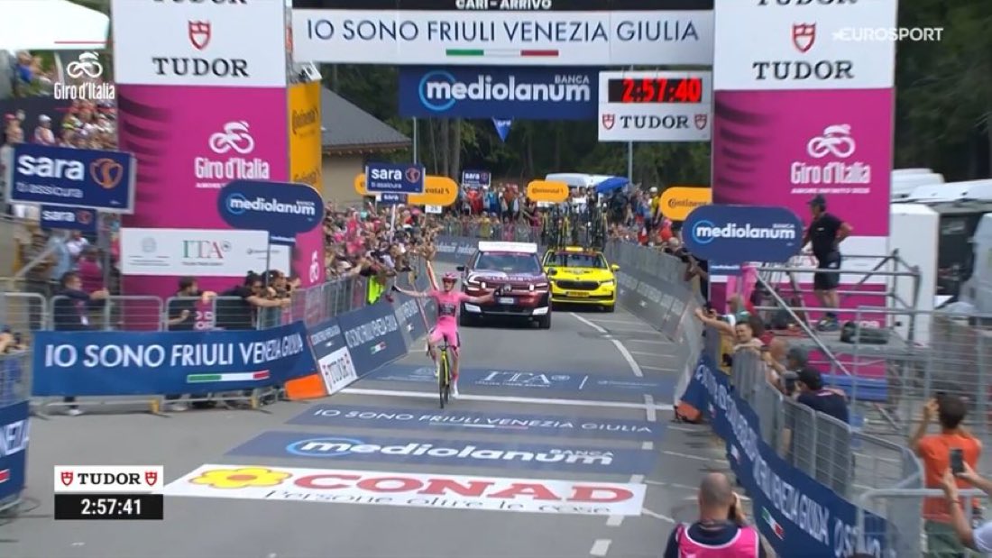 Jonas Vingegaard lors d’une étape du Giro d’Italia