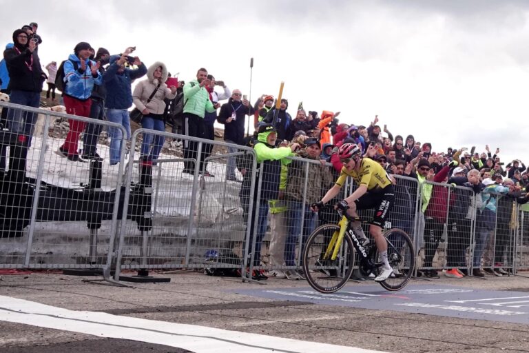 Jonas Vingegaard après sa victoire d’étape sur le Giro d’Italia