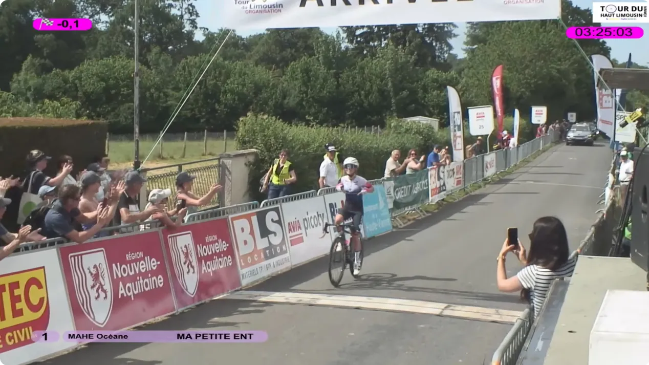 Océane Mahé remporte le Tour du Haut Limousin Féminin.