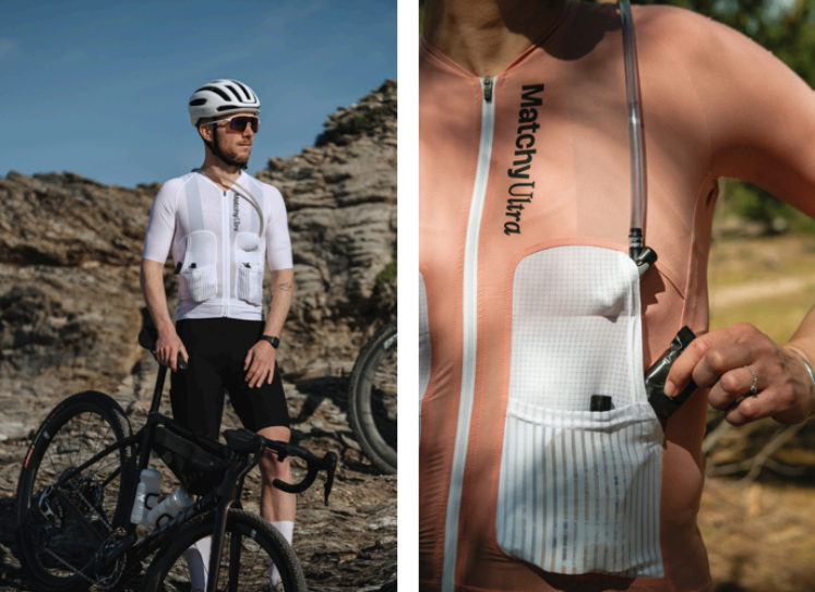 Maillot et cuissard Matchy Ultra pour le cyclisme longue distance