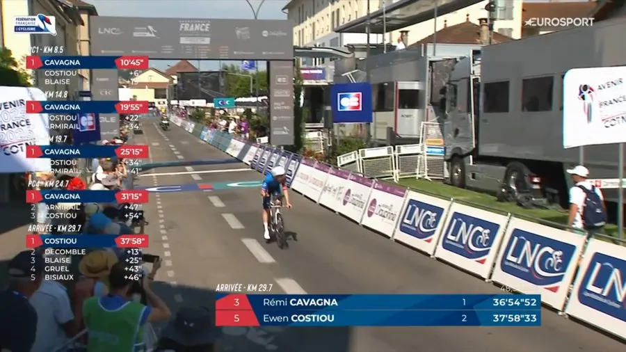 Rémi Cavagna champion de France du contre-la-montre 2026