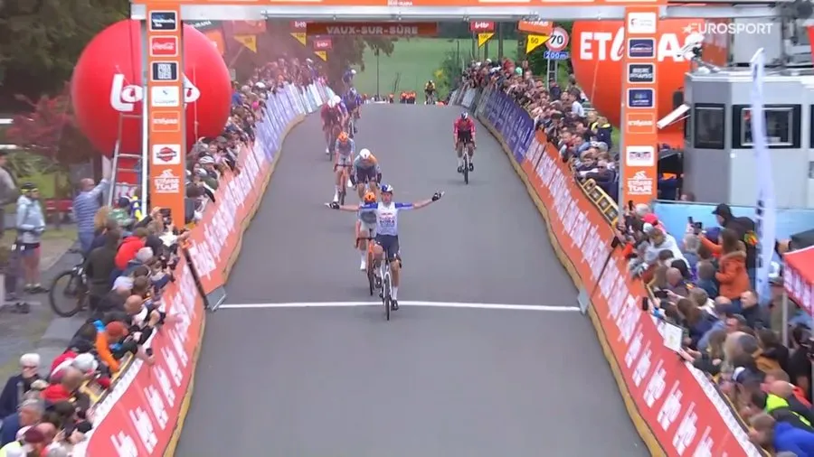 Laurence Pithie vainqueur de la 3e étape du Tour de Wallonie à Vaux-sur-Sûre