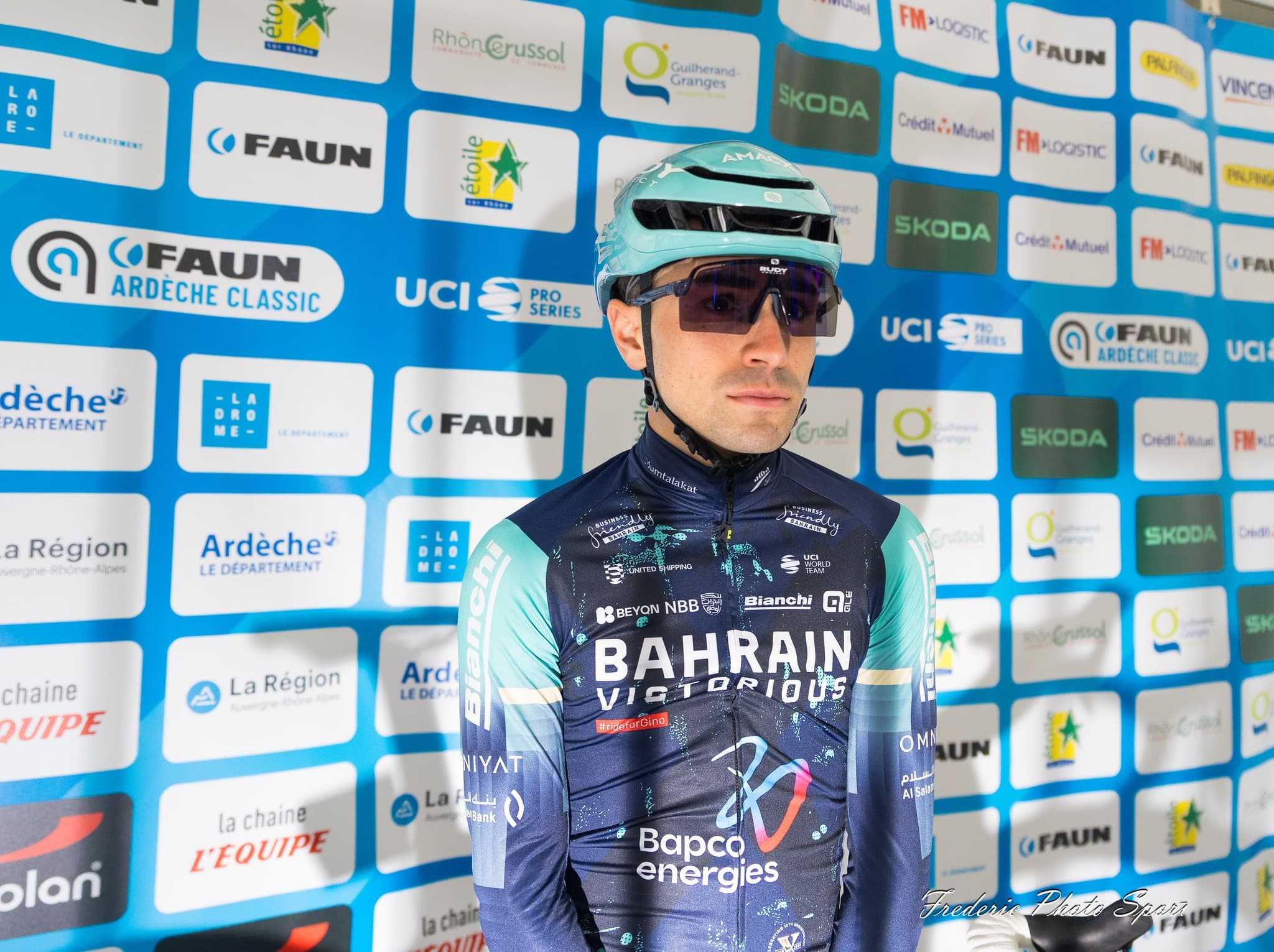 Lenny Martinez, coureur de Bahrain Victorious, avant le Tour de France