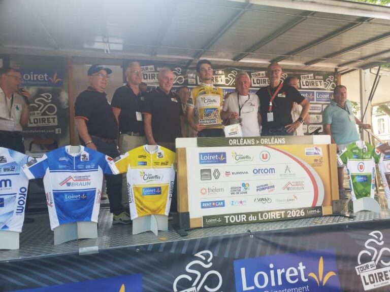 podium final du Tour du Loiret, manche du challenge raymond poulidor