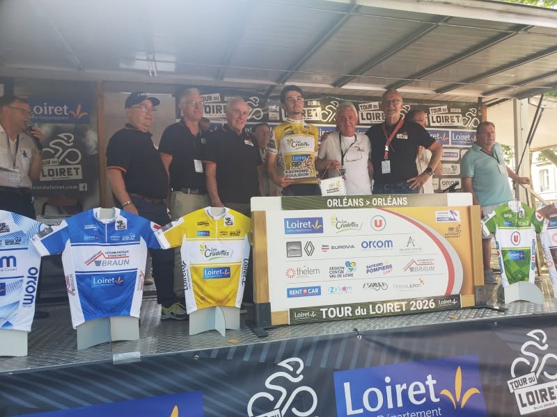 podium final du Tour du Loiret, manche du challenge raymond poulidor