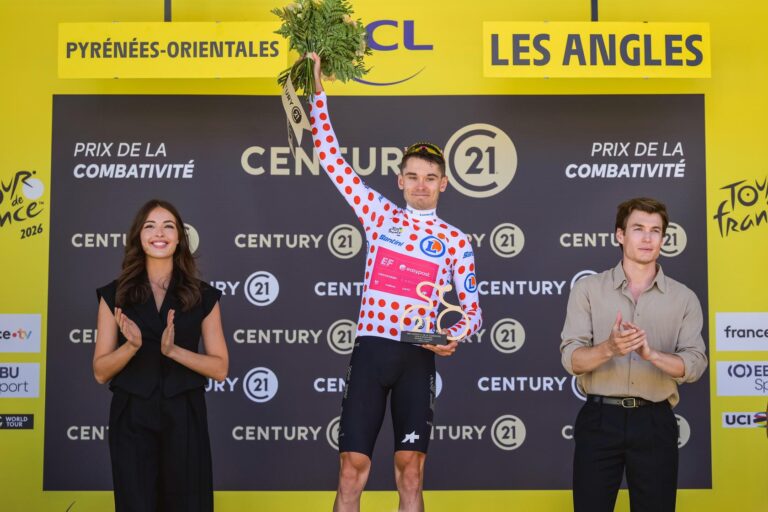 Tadej Pogacar maillot vert et Alex Baudin meilleur grimpeur après la 3e étape du Tour de France