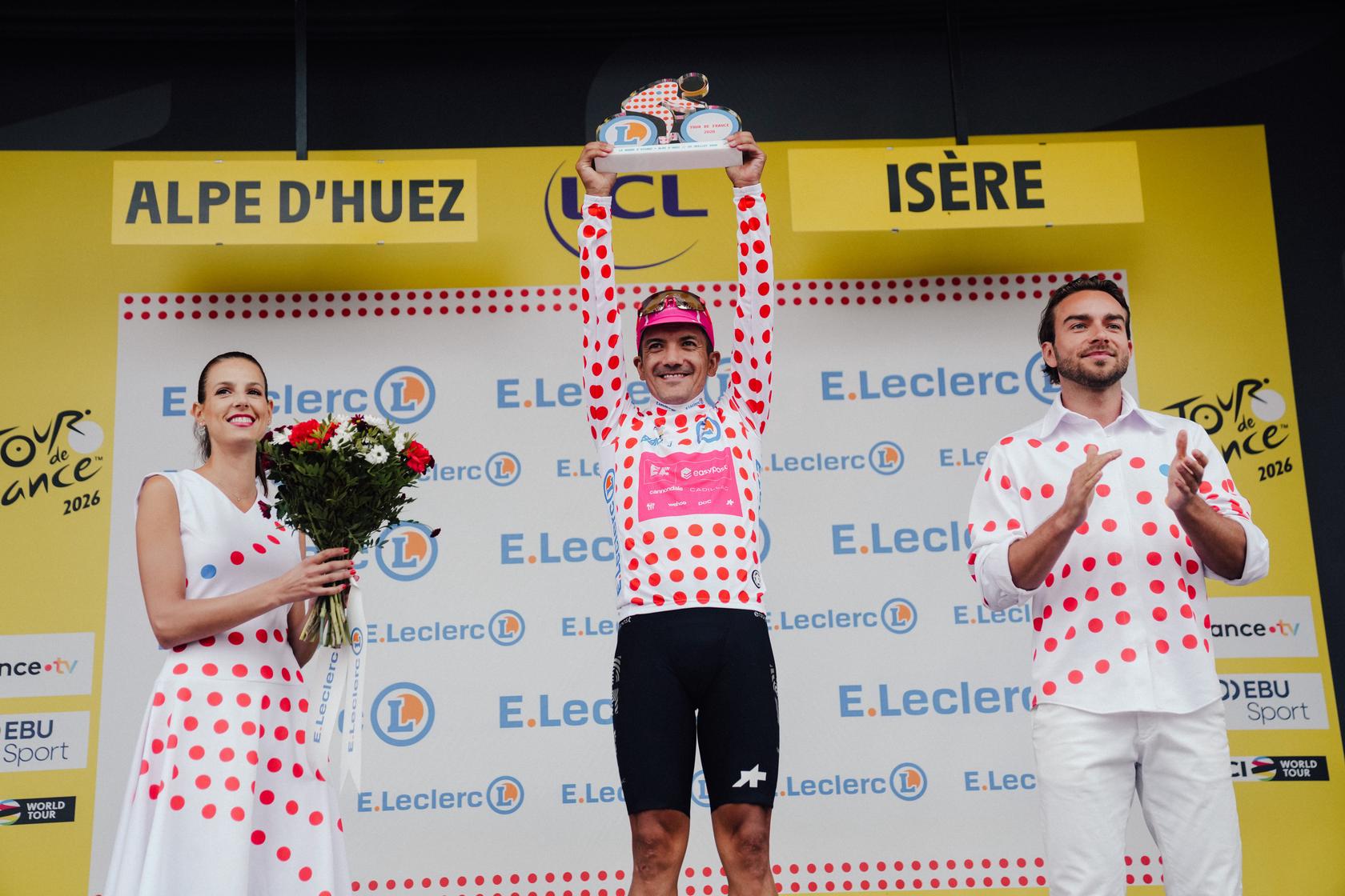 Richard Carapaz remporte le classement montagne du Tour de France 2026